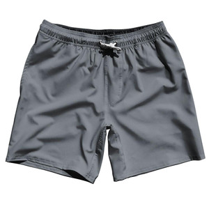 Cool Grey Dark Blank 7" Swim Shorts Made in USA by Ultras Cool Grey Dark Blank 7" Swim Shorts Made in USA by Ultras