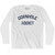 Cornhole Addict Adult Cotton Long Sleeve T-shirt - White
