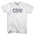 Cordova CDV Airport Adult Cotton T-shirt - White