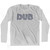 Dublin DUB Airport Adult Cotton Long Sleeve T-shirt - Grey Heather