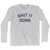 Shut It Down Adult Cotton Long Sleeve T-Shirt by Ultras