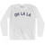 Oh La La Adult Cotton Long Sleeve T-Shirt by Ultras