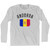 Andorra Country Flag Heritage Adult Cotton Long Sleeve T-Shirt by Ultras