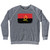 Angola Country Flag Adult Tri-Blend Sweatshirt by Ultras