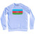 Azerbaijan Country Flag Adult Tri-Blend Sweatshirt by Ultras