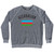 Azerbaijan Country Flag Heritage Adult Tri-Blend Sweatshirt by Ultras