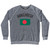 Bangladesh Country Flag Heritage Adult Tri-Blend Sweatshirt by Ultras