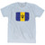 Barbados Country Flag Adult Tri-Blend T-Shirt by Ultras