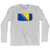 Bosnia And Herzegovina Country Flag Adult Cotton Long Sleeve T-Shirt by Ultras