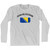 Bosnia And Herzegovina Country Flag Heritage Adult Cotton Long Sleeve T-Shirt by Ultras