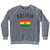 Bolivia Country Flag Adult Tri-Blend Sweatshirt - Athletic Grey