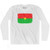 Burkina Faso Country Flag Adult Cotton Long Sleeve T-Shirt by Ultras