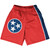 Tennessee US State Flag Basketball Practice Shorts Made In USA by Basketball Shorts