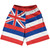 Hawaii US State Flag Basketball Practice Shorts Made In USA by Basketball Shorts