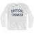 Critical Thinker Adult Cotton Long Sleeve T-Shirt by Ultras