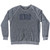Erie ERI Airport Adult Tri-Blend Sweatshirt - Athletic Grey
