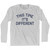 This Time It's Different Adult Cotton Long Sleeve T-Shirt by Ultras