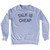 Talk Is Cheap Adult Tri-Blend Sweatshirt by Ultras