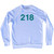 Squid Numbers 218 Adult Tri-Blend Sweatshirt by Ultras
