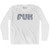 Fukuoka Airport FUK Adult Cotton Long Sleeve T-shirt - White
