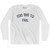 Too Big To Fail Adult Cotton Long Sleeve T-shirt - White