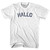 Hallo - Hello In Dutch Youth Cotton T-shirt - White
