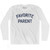 Favorite Parent Adult Cotton Long Sleeve T-shirt - White
