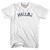 Halloj - Hello In Danish Adult Cotton T-shirt - White Halloj - Hello In Danish Adult Cotton T-shirt - White
