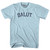 Salut - Hello In French Adult Cotton T-shirt - Light Blue