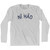 Ni Hao - Chinese Hello Adult Cotton Long Sleeve T-shirt - Grey Heather