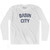 Basin City Adult Cotton Long Sleeve T-shirt for Sale by Ultras