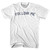 Follow Me Womens Cotton Junior Cut T-Shirt - White