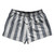 Dark Gray & White Vertical Stripe 2.5" Swim Shorts Made in USA by Ultras