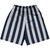 Navy Blue & Medium Gray Vertical Stripe Basketball Practice Shorts Made In USA by Ultras Basketball
