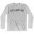 Follow Me Adult Cotton Long Sleeve T-shirt - Grey Heather