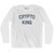 Crypto King Adult Cotton Long Sleeve T-shirt by Ultras