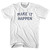 Make It Happen Adult Cotton T-shirt - White