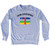 Central African Republic Country Flag Heritage Adult Tri-Blend Sweatshirt by Ultras