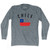 Chile Country Flag Heritage Adult Tri-Blend Long Sleeve T-Shirt by Ultras