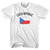 Czech Republic Country Flag Heritage Womens Cotton Junior Cut T-Shirt by Ultras