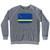 Curacao Country Flag Adult Tri-Blend Sweatshirt by Ultras
