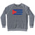 Cuba Country Flag Adult Tri-Blend Sweatshirt by Ultras