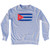 Cuba Country Flag Adult Tri-Blend Sweatshirt by Ultras