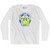 Ukraine Yellow And Blue Soccer Crest Adult Cotton Long Sleeve T-shirt by Ultras