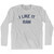 I Like It Raw Adult Cotton Long Sleeve T-shirt by Ultras