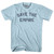 Save The Empire Adult Cotton T-shirt - Light Blue