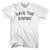 Save The Empire Womens Cotton Junior Cut T-Shirt - White