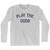 Play The Odds Adult Cotton Long Sleeve T-shirt by Ultras