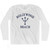 Florida Hollywood Beach Trident Adult Cotton Long Sleeve by Life On the Strand