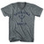 Florida Santa Rosa Beach Trident Adult Tri-Blend V-Neck T-Shirt by Ultras
